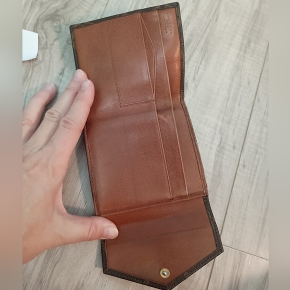 Vintage LOUIS VUITTON Double Snap Monogram Bifold Wallet Coin Pouch - Picture 4 of 10